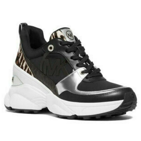 Michael Kors Womens Mickey Scuba Animal Print Calf